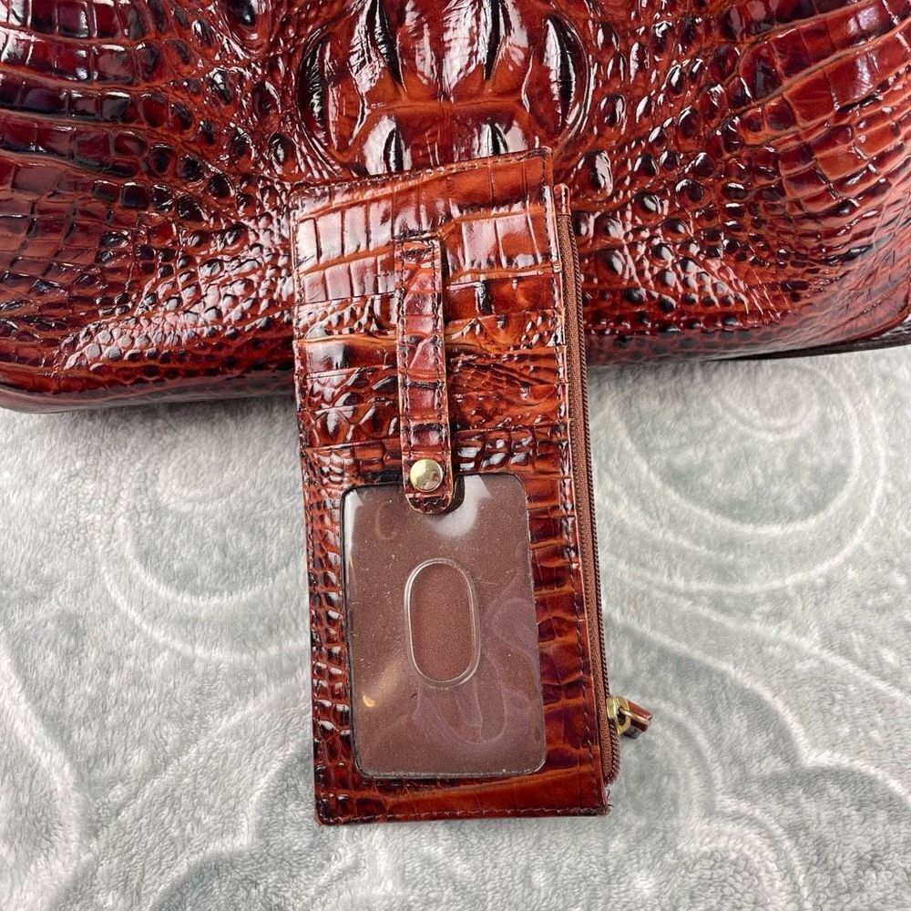 BRAHMIN Mallory Melbourne Embossed Leather Satchel - Picture 10 of 10